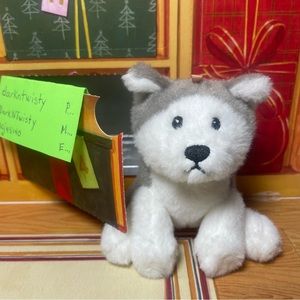 1 BRAND NEW GUND MINI FLURRY HUSKY PLUSH ORNAMENT TOY APPROX 4” PRICE FIRM